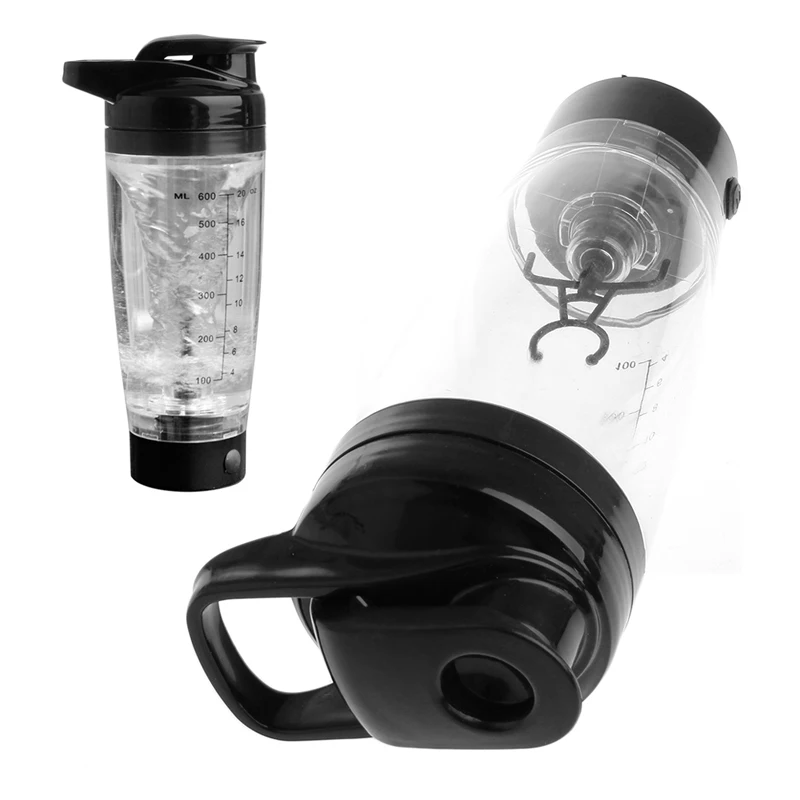 

600ml Protein Shaker Plastic Water Bottle Sports Detachable Vortex Mixer Cup