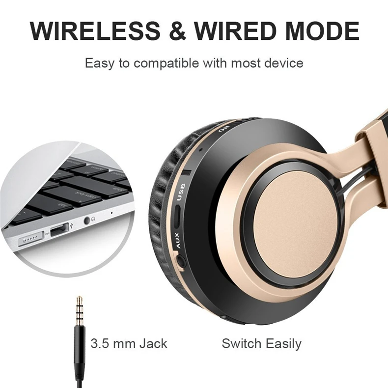 Wireless Bluetooth Headphone Stereo bluetooth earphone wireless headset Young attitude headphones with Mic for phone lordzmix (2)