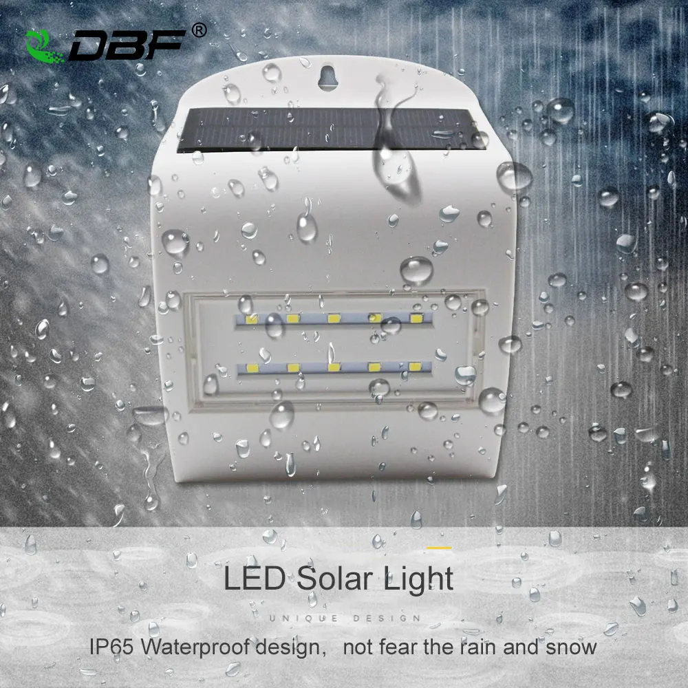

DBF Waterproof 10LED Solar Light Radar Intelligent Induction Security Lamp Outdoor Sensor Solar LED Spotlights For Garden Path