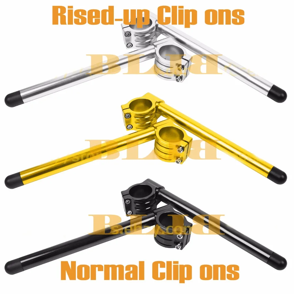 7/8 &quot22mm Handle Clip Ons 31 33 35 36 37 41 43 45 48 50 51 52 53 54 mm CNC Motorcycle Handlebar Grips For Honda Kawasaki Yamaha |
