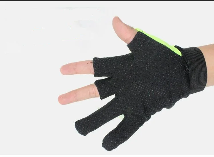 Рыболовные перчатки для спорта на открытом воздухе, походные перчатки, Нескользящие рыболовные защитные перчатки с тремя пальцами, спортивные перчатки на половину пальца