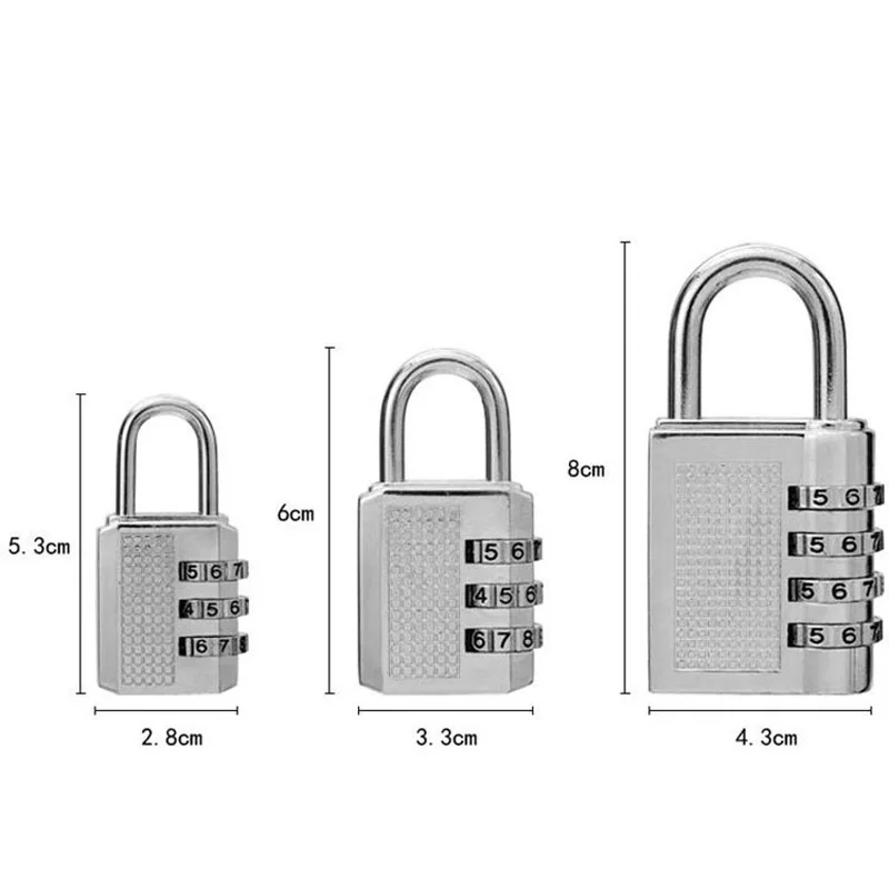 3 цифры Циферблат Комбинации кодовый номер замок для Чемодан рюкзак чемодан с выдвижными ящиками, Размеры S/M/L Размеры- M25