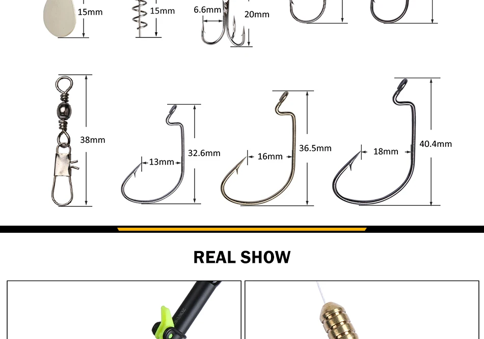 Goture 128 шт. рыболовные аксессуары крючок/ложка/Грузило/Вертлюг/блесток/поводок проволока/пробка для пресной воды/морской рыболовной Снасти Коробка