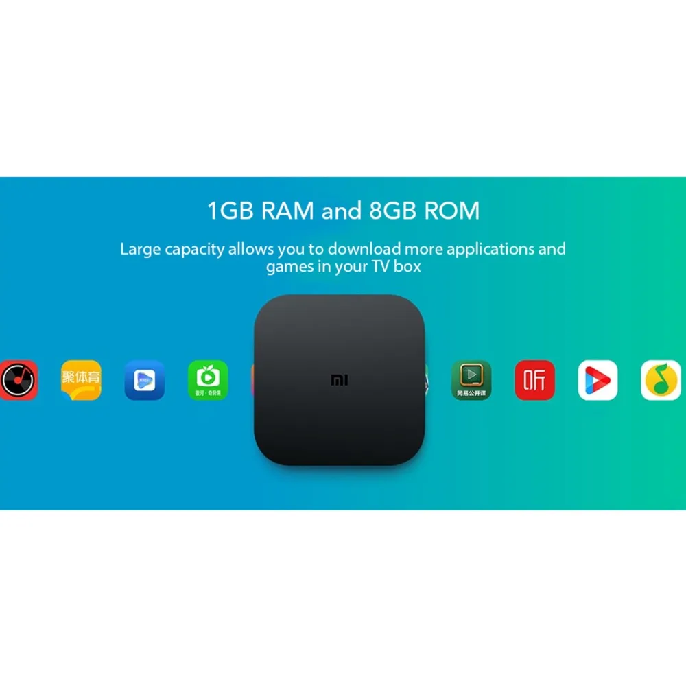 Оригинальная Xiaomi Mi коробка 4/4C Android tv Box 6,0 Amlogic Cortex-A53 четырехъядерный 64 бит 1 ГБ/8 ГБ 4K HDR tv BOX DTS-HD 2,4G WiFi HDMI