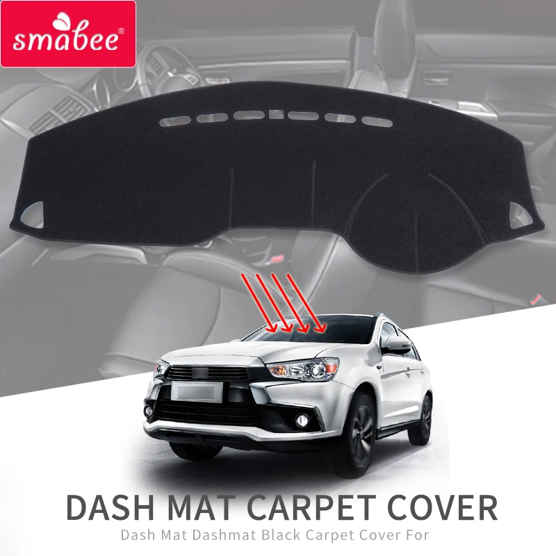 Smabee коврик для Мицубиси ASX RVR 2011~ Outlander Sport Dashmat черный ковер автомобильные аксессуары для приборной панели Интерьер