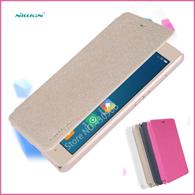 

Original Nillkin For Xiaomi Mi4s 4G LTE Mobile Phone 5.0" Case Hight Quality Smart Leather Phone Case Sleep Function Cover