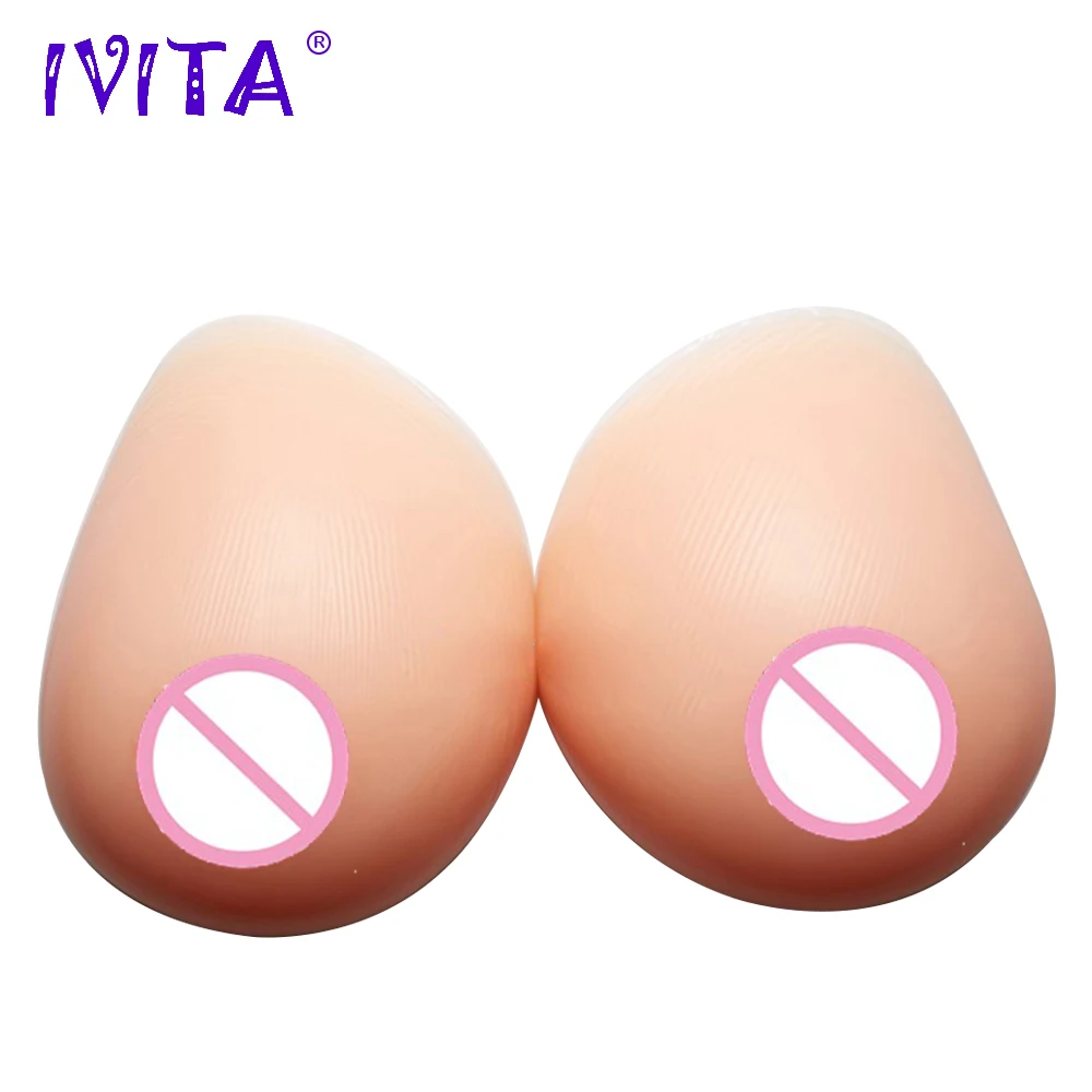 

IVITA 1600g Fake Boobs Realistic Silicone Breast Forms For Crossdresser Cosplay Transgender Transvestite Artificial Enhancer