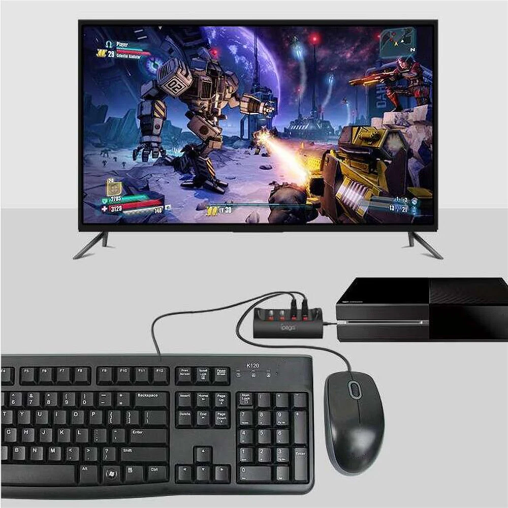  For XBOX ONE Mouse Keyboard Converter Adapter for Nintend Switch / PS4 PUBG Mobile Gamepad Controll