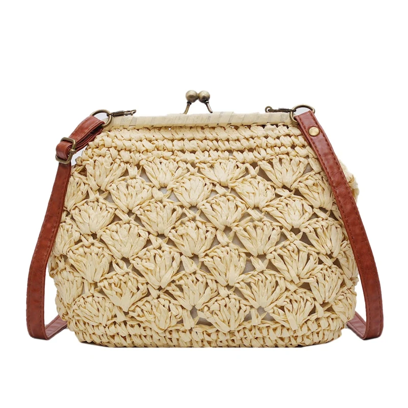 

Female Vintage Straw Beach Rattan Bags Ladies Handbag Crossbody Bag For Women Evening Clutch Bags Women Bag