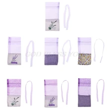 Лавандовое Саше пустой мешок сетки сшивание луч карман для хранения сухие цветы семена