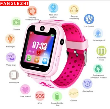 

2019 New Smart Watch Kid SmartWatches Baby Watch for Children LBS WIFI Waterproof For Kid Smart Clock SOS Call With SIM Card