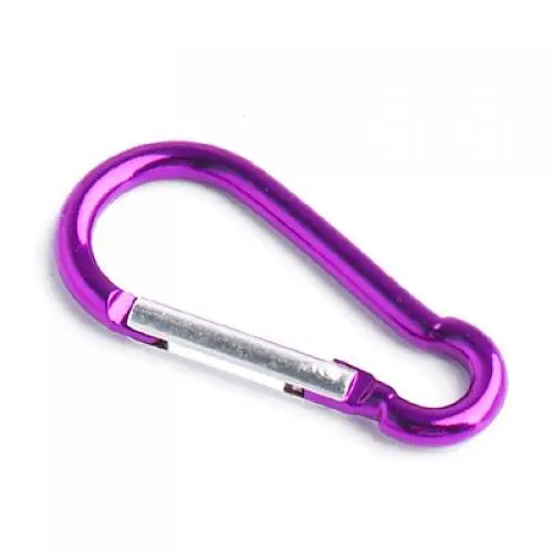 

Aluminum Carabiner Camp Snap Hook Keychain Hiking - Purple