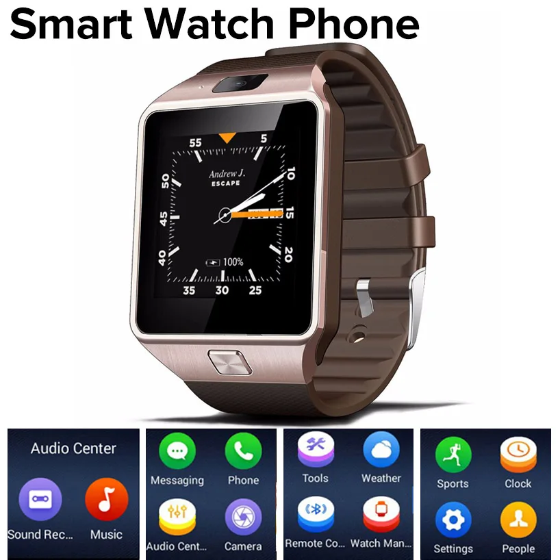 QW09 Android 4 4 1 54 inch 3G Smart Watch Phone MTK6572 1 2GHz Dual Core