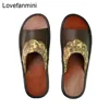 Genuine Cow Leather slippers Women's Shoes Shoes