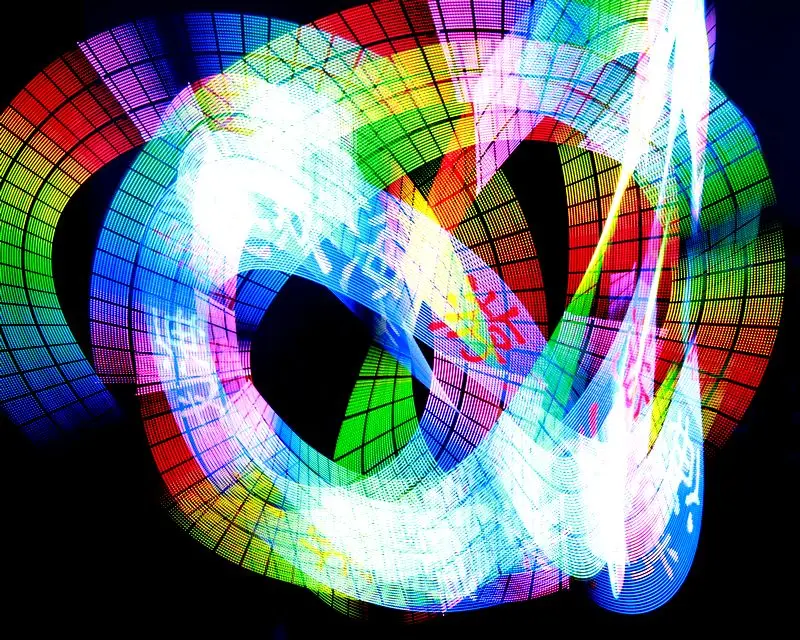 LED poi 2 палочки. Клубная светодиодная палка 2*40 пикселей бар led полноцветный nunchakus DIY