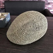 Тканые козырьки ручной работы, соломенная шляпа, берет, морские водоросли, женские дорожные затонувшие модельные почки, mo han edition, восстановление древних способов