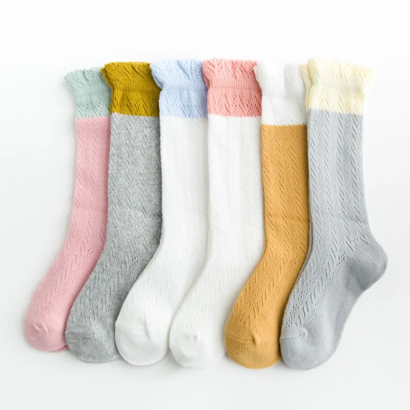 Детские носки, детские сетчатые цветные тонкие носки с противомоскитными вставками для детей