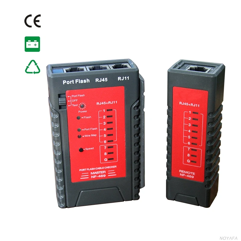 

Free shipping, Noyafa new arrival NF-469 Portflash network cable tester can locate cables on the switch by the flashing light