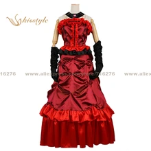 Kisstyle Moda Negro Mayordomo Madam Red COS Ropa Cosplay Traje de Uniforme, Modificado Para Requisitos Particulares Aceptado