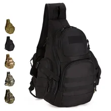 Outdoor Single Shoulder Large Cycling Backpack 14Inch Laptop Tactical Chest Pack Molle System Military Shoulder Bag