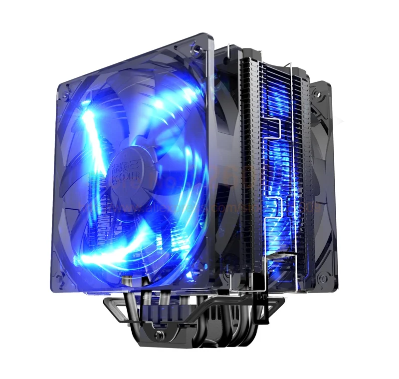 Двойной вентилятор 12 см с PWM 5 теплоотвод cpu кулер вентилятор охлаждения для Intel 775 1151 115x1366 радиатор для AMD cpu PcCooler X6