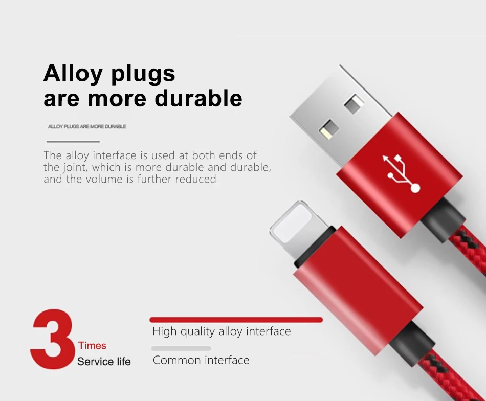 !ACCEZZ 2A Fast Charging Cord For Apple Mobile Charger USB Cables For iPhone X Xs Max XR 8 7 6 5 6S Plus 8 Pin Charge Data Cable (2)