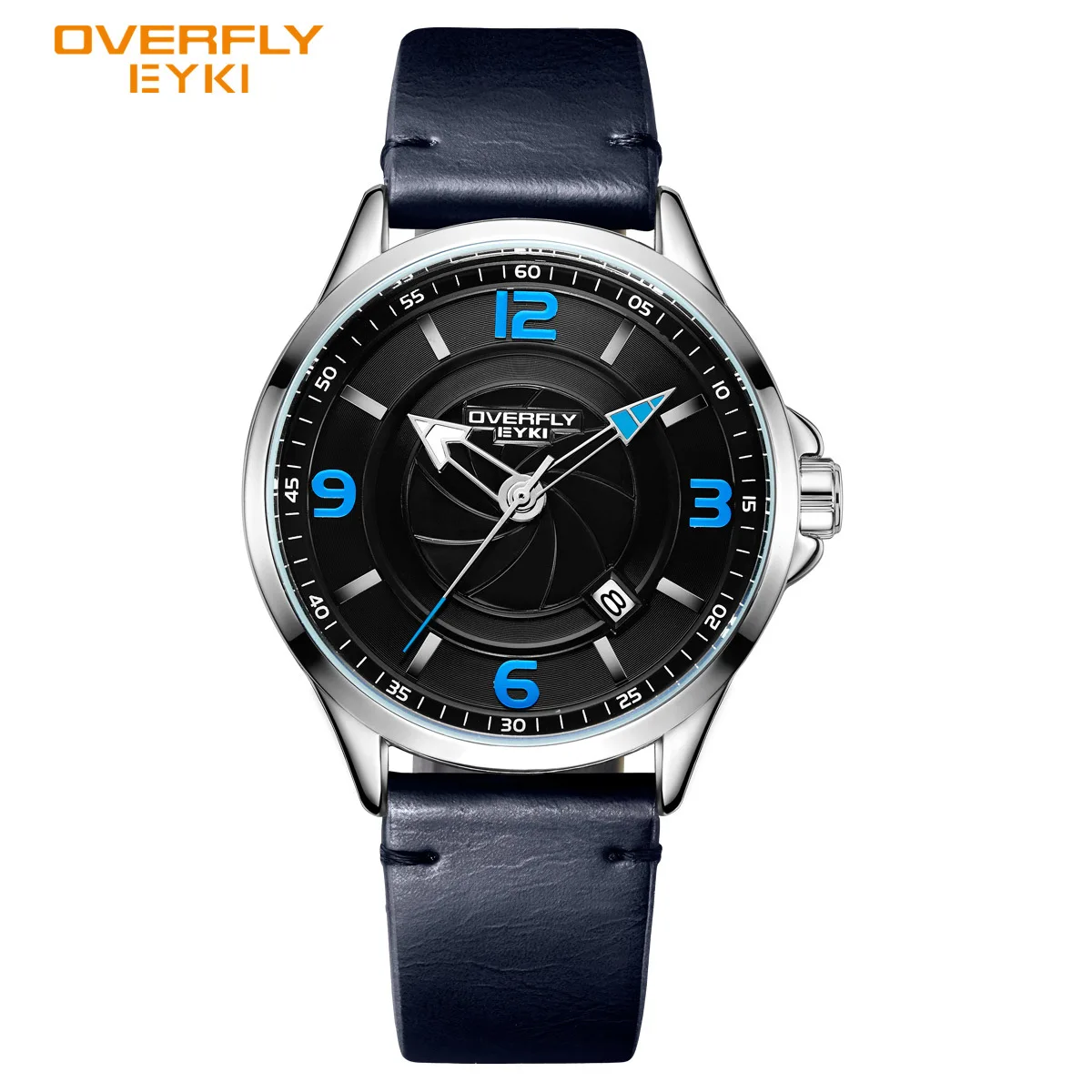 

EYKI Brand Luxury Men Watch Genuine Leather Strap Japan Movement Quartz Wristwatch Male Waterproof Date Clock Relogio Masculino