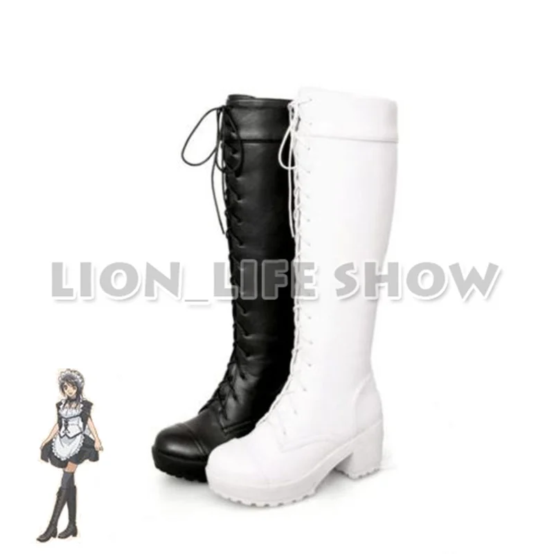 Сапоги для косплея Kaichou Wa Maid Sama Ayuzawa Misaki Love live черные белые|love cosplay shoes|living shoesboots boots |