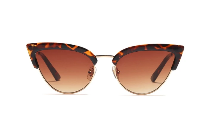 Сексуальные женские солнцезащитные очки "кошачий глаз", модные очки UV400, винтажные очки 45688