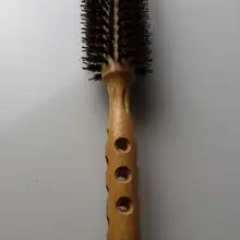 1 шт. 25 мм деревянная расческа кабана щетина Смешанная Нейлоновая Щетка для волос круглая щетка для волос GIC-HB591(1 шт