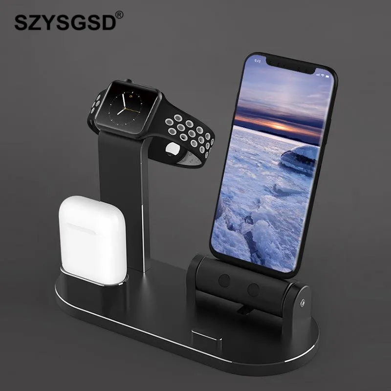 3in1 Aluminum Alloy Charging Dock Station Stand For Apple watch 38 42mm