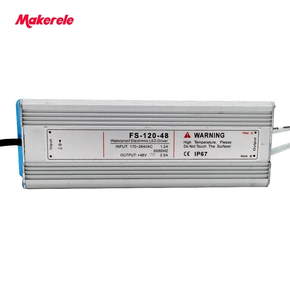 

professional waterproof LED Single Output Switching power supply 120w 12V 15V 24V 36V 48V CE Small Volume for LED Strip light