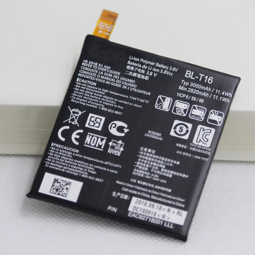 Для LG BL T16 аккумулятор для телефона G Flex 2 H950 H955 H959 LS996 US995 3000 мАч запасная батарея