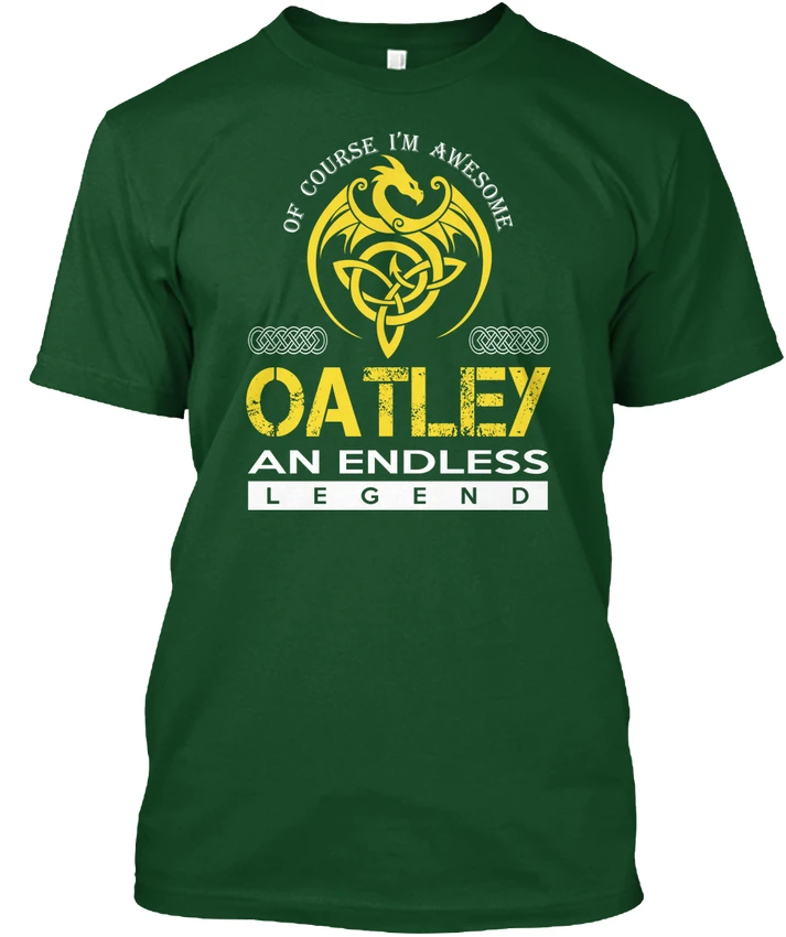 Oatley бесконечной Легенда-конечно я Awesome Популярные Tagless футболка-ShirtPrinted смешные