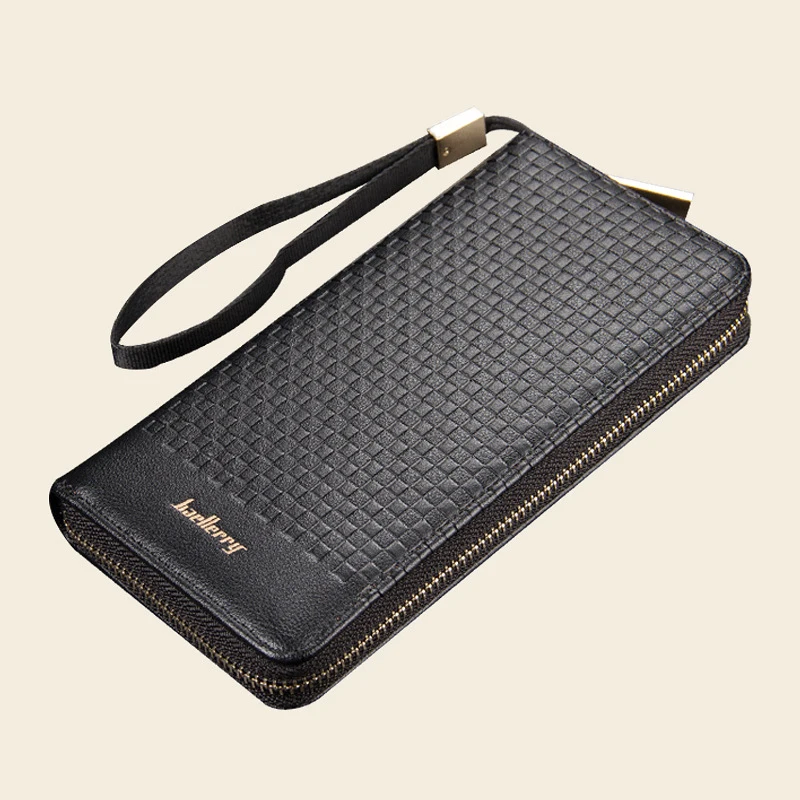 

Men Wallets Long Men Purse Wallet Male Clutch Leather Zipper Wallet Business Card Holder Coin Purse Men Clutch Male Purse