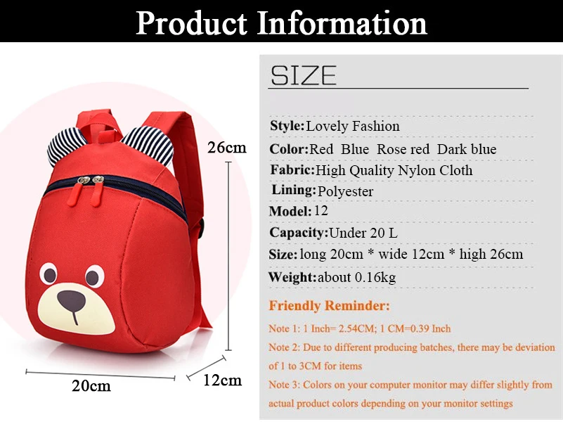 OURCIAO Children School Bags New Cute Anti-lost Children's Backpack School Bag Backpack For Children Baby Bags D362