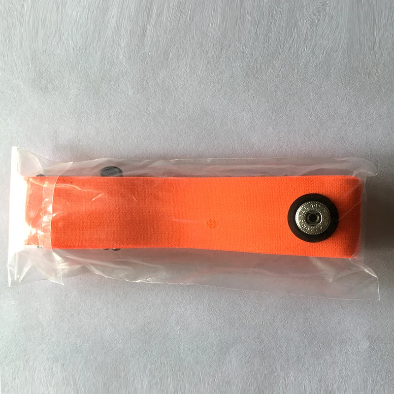 11 Heart Rate Chest Strap Belt Elastic Replacement Heart Rate Band for Polar Wahoo Garmin Bluetooth Ant+ Heart rate sensor Orange