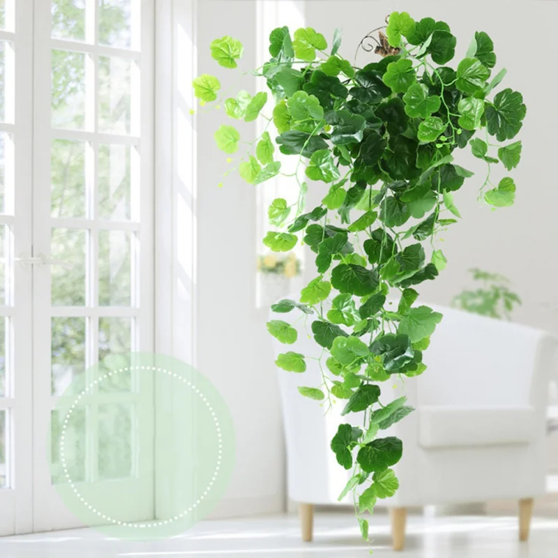 

Artificial Ivy Green Leaf Garland Flowers Plants Cloth Simulation Rattan String Leaves Plant Hanging Home Store Decoration