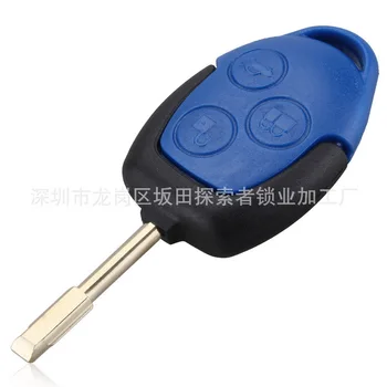 

by DHL/Fedex 500pcs 3 Buttons Transit Connect Set Remote Car Key Shell Styling Cover For Ford Transit Blue Case Without Logo