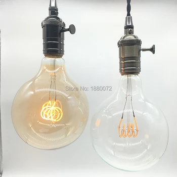

Dimmable G125 vintage led light bulbs retro edison style globe led filament bulb 4W