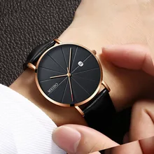 Relogio Masculino Watches Men Luxury Brand Ultra-thin Complete Calendar Leather Watch Men's Watch erkek kol saati reloj hombre Relogio Masculino Watches Men Luxury Brand Ultra-thin Complete Calendar Leather Watch Men's Watch erkek kol saati reloj hombre