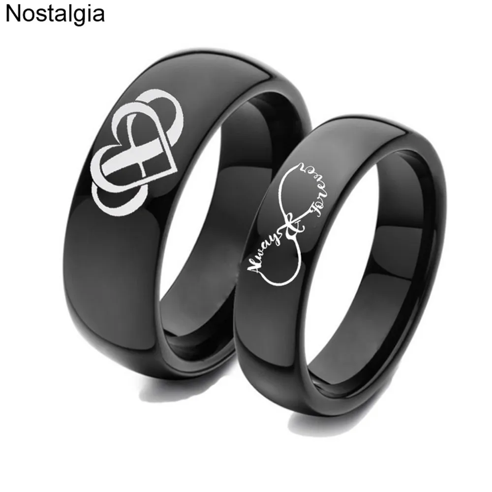 black couple rings