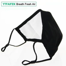 Маска против загрязнений маска с воздушным фильтром N95 респираторная Пылезащитная маска PM2.5 6 слоев моющиеся хлопковые маски для рта со сменным фильтром