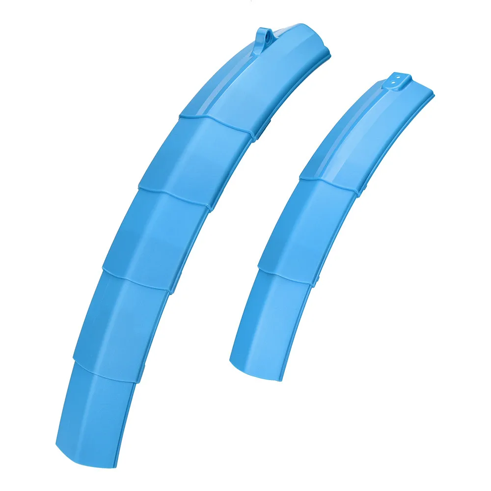 Mountain Bike Fenders Set Retractable Front Rear Mudguards With Tail Light Sports Outdoors Interior Design Soft Plastic #4S05 (47)