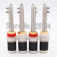 Free shipping 4pcs moonsaudio Rhodium Plated Audio Amplifier Speaker Terminal Binding Post Socket Long HIFI