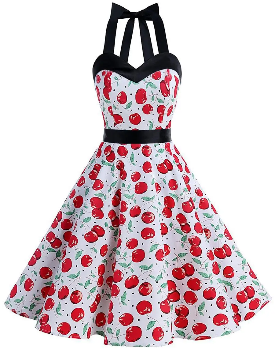 rockabilly cherry dress