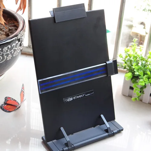 

black Plastic Desktop Document Book Holder Copyholder Typist with 5 Adjustable Positions