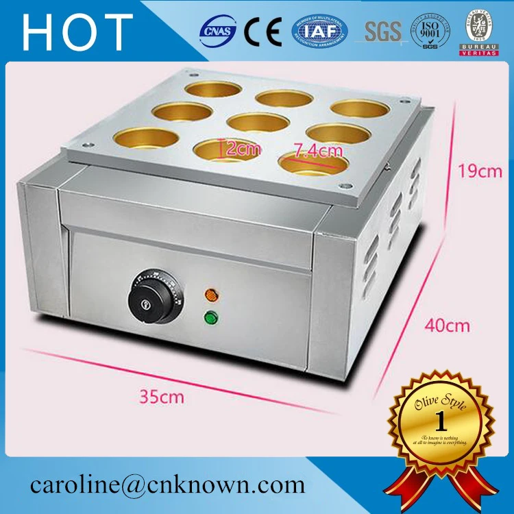 Buy Electric Commercial Use 9pcs Copper Hole 220v Japanese Dorayaki Red Bean