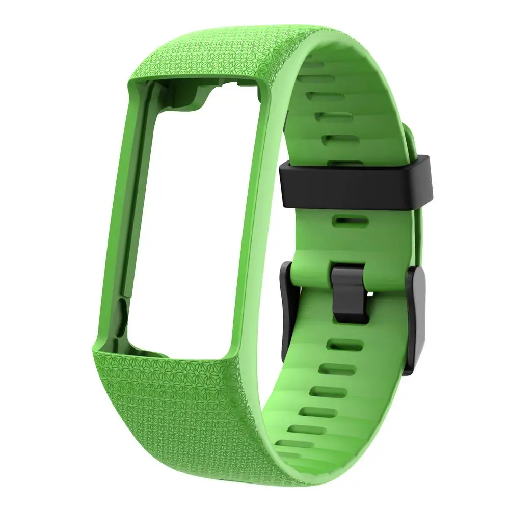Сменный силиконовый ремень черная Пряжка браслет часы ремешок для Polar A360 A370 gps Смарт часы умный Браслет# BO - Color: Green