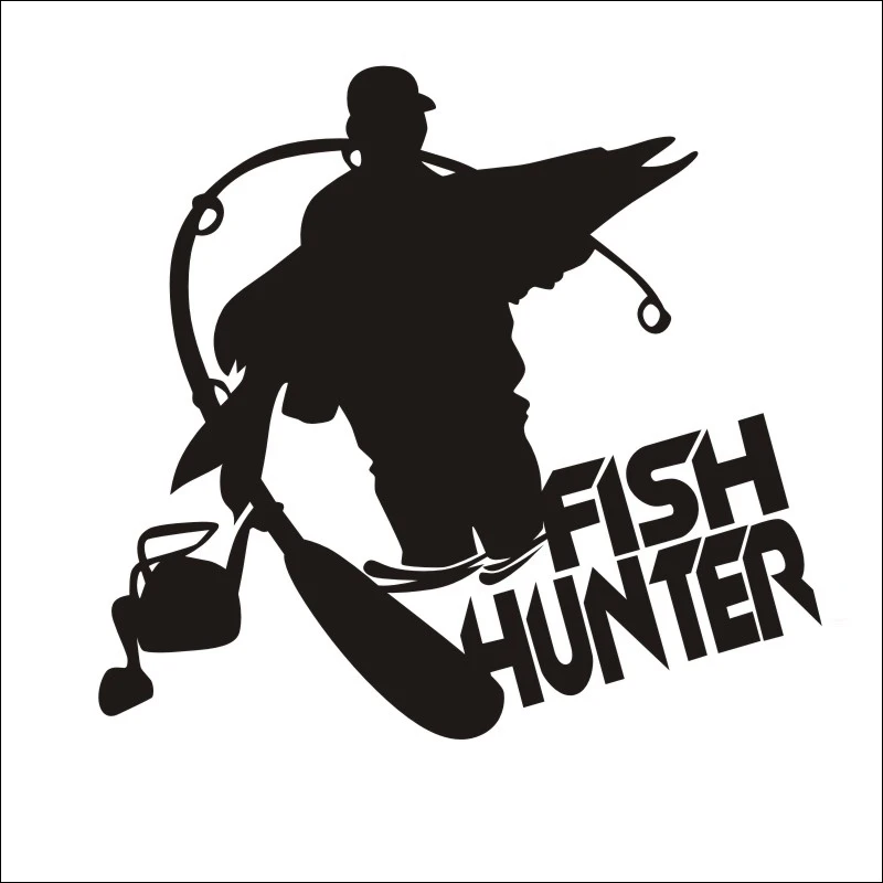 DCTAL car Fishing Sticker car styling programa Catfish Hunter Pesca divertido Cuerpo Adhesivos Accesorios fishing decal F2-12 DCTAL car Fishing Sticker car styling programa Catfish Hunter Pesca divertido Cuerpo Adhesivos Accesorios fishing decal F2-12